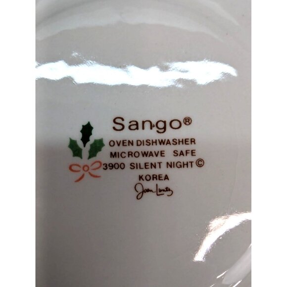 Sango 3900 Silent Night 6 1/2" Saucer Set of 4 by Joan Luntz Replacement - Picture 9 of 9